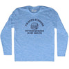 I'M Into Fitness Fit'Ness Burger In My Mouth Adult Tri-Blend Long Sleeve T-shirt by Tribe Lacrosse