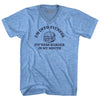 I'M Into Fitness Fit'Ness Burger In My Mouth Adult Tri-Blend V-neck T-shirt by Tribe Lacrosse