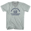 I'M Into Fitness Fit'Ness Burger In My Mouth Adult Tri-Blend V-neck T-shirt by Tribe Lacrosse