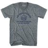 I'M Into Fitness Fit'Ness Burger In My Mouth Adult Tri-Blend V-neck T-shirt by Tribe Lacrosse