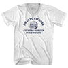 I'M Into Fitness Fit'Ness Burger In My Mouth Adult Cotton V-neck T-shirt by Tribe Lacrosse