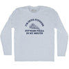 I'M Into Fitness Fit'Ness Pizza In My Mouth Adult Tri-Blend Long Sleeve T-shirt by Tribe Lacrosse