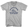 I'M Into Fitness Fit'Ness Pizza In My Mouth Adult Cotton V-neck T-shirt by Tribe Lacrosse