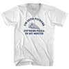 I'M Into Fitness Fit'Ness Pizza In My Mouth Adult Cotton V-neck T-shirt by Tribe Lacrosse