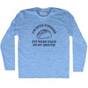 I'M Into Fitness Fit'Ness Taco In My Mouth Adult Tri-Blend Long Sleeve T-shirt by Tribe Lacrosse