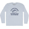 I'M Into Fitness Fit'Ness Taco In My Mouth Adult Tri-Blend Long Sleeve T-shirt by Tribe Lacrosse