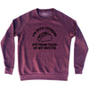 I'M Into Fitness Fit'Ness Taco In My Mouth Adult Tri-Blend Sweatshirt by Tribe Lacrosse