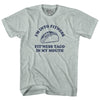 I'M Into Fitness Fit'Ness Taco In My Mouth Adult Tri-Blend T-shirt by Tribe Lacrosse