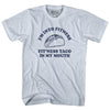 I'M Into Fitness Fit'Ness Taco In My Mouth Adult Tri-Blend T-shirt by Tribe Lacrosse