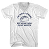 I'M Into Fitness Fit'Ness Taco In My Mouth Adult Cotton V-neck T-shirt by Tribe Lacrosse