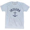 Indiana State Anchor Home Tri-Blend Adult T-shirt by Ultras
