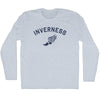Inverness Running Track Winged Foot Adult Tri-Blend Long Sleeve T-shirt by Tribe Lacrosse