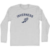 Inverness Running Track Winged Foot Adult Cotton Long Sleeve T-shirt by Tribe Lacrosse