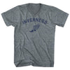 Inverness Running Track Winged Foot Tri-Blend V-neck Womens Junior Cut T-shirt by Tribe Lacrosse