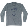 Iowa State Anchor Home Tri-Blend Adult Long Sleeve T-shirt by Ultras