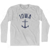 Iowa State Anchor Home Cotton Adult Long Sleeve T-shirt by Ultras