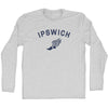 Ipswich Running Track Winged Foot Adult Cotton Long Sleeve T-shirt by Tribe Lacrosse