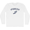 Ipswich Running Track Winged Foot Adult Cotton Long Sleeve T-shirt by Tribe Lacrosse