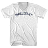 Irrelevant Adult Cotton V-neck T-shirt by Tribe Lacrosse