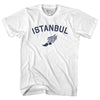 Istanbul Running Track Winged Foot Adult Cotton T-shirt by Tribe Lacrosse