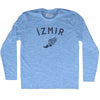 Izmir Running Track Winged Foot Adult Tri-Blend Long Sleeve T-shirt by Tribe Lacrosse