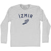 Izmir Running Track Winged Foot Adult Cotton Long Sleeve T-shirt by Tribe Lacrosse