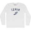 Izmir Running Track Winged Foot Adult Cotton Long Sleeve T-shirt by Tribe Lacrosse
