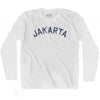 Jakarta Vintage City Adult Cotton Long Sleeve T-shirt by Ultras