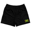 Jamaica Country Heritage Flag Rugby Shorts Made In USA by Rugby Shorts