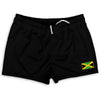 Jamaica Country Heritage Flag Shorty Short Gym Shorts 2.5" Inseam Made In USA by Shorty Shorts