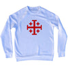 Jerusalem Cross (Red Art) Adult Tri-Blend Sweatshirt