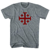 Jerusalem Cross (Red Art) Youth Tri-Blend T-shirt