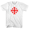 Jerusalem Cross (Red Art) Youth Cotton T-shirt