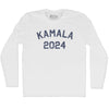 Kamala 2024 Adult Cotton Long Sleeve T-shirt by Tribe Lacrosse