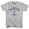 Kansas State Anchor Home Cotton Adult T-shirt by Ultras