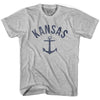 Kansas State Anchor Home Cotton Adult T-shirt by Ultras