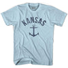 Kansas State Anchor Home Cotton Adult T-shirt by Ultras