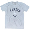 Kansas State Anchor Home Tri-Blend Adult T-shirt by Ultras
