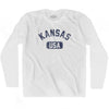 Kansas USA Adult Cotton Long Sleeve T-shirt by Ultras
