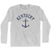 Kentucky State Anchor Home Cotton Adult Long Sleeve T-shirt by Ultras