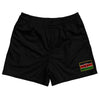 Kenya Country Heritage Flag Rugby Shorts Made In USA by Rugby Shorts