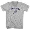 Kilmarnock Running Track Winged Foot Adult Cotton V-neck T-shirt by Tribe Lacrosse