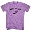 King's Lynn Running Track Winged Foot Adult Tri-Blend T-shirt by Tribe Lacrosse
