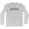 Kochi Vintage City Adult Cotton Long Sleeve T-shirt by Ultras