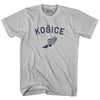 Kosice Running Track Winged Foot Adult Cotton T-shirt by Tribe Lacrosse
