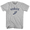 Kosice Running Track Winged Foot Adult Cotton T-shirt by Tribe Lacrosse