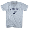 Kosice Running Track Winged Foot Adult Tri-Blend V-neck T-shirt by Tribe Lacrosse
