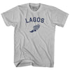 Lagos Running Track Winged Foot Adult Cotton T-shirt by Tribe Lacrosse