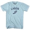 Lagos Running Track Winged Foot Adult Cotton T-shirt by Tribe Lacrosse