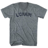 Lchaim Adult Tri-Blend V-neck T-shirt by Tribe Lacrosse